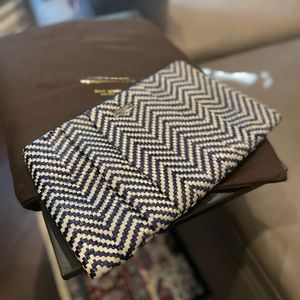 Kate Spade Blue & Silver Clutch